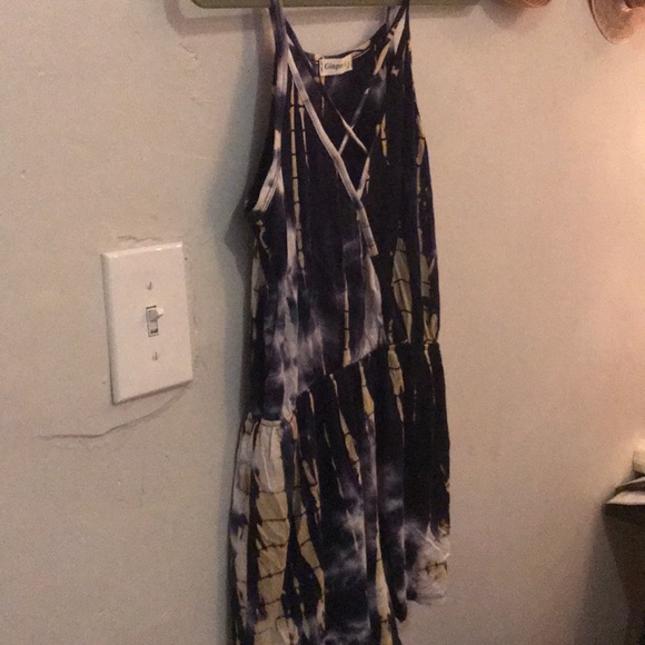 Ginger G Multicolor Short Tie Dye Romper - Picture 4 of 4